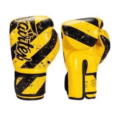 『VENUM旗艦館』Fairtex 10oz 新款圖案 健身房拳擊手套~重擊打沙袋拳套~個性化改裝-黃色花紋 BGV14