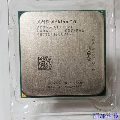 阿澤科技AMD Athlon II X4 635 2.9GHZ CPU professor 四核心 AM3腳位 二手現貨