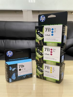 (含稅價) HP CZ133A 3WX01A 711號 全新原廠黑色墨水匣 適用T520