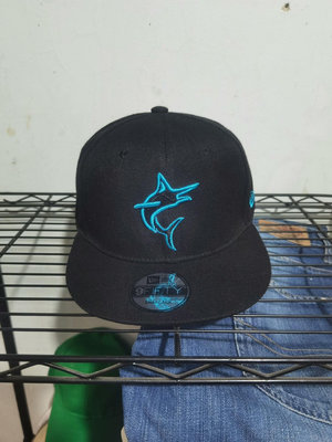 全新NewEra紐亦華半封棒球帽MLB邁阿密馬林魚隊，可調節