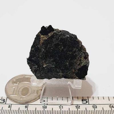 透輝石 34.5g +壓克力架 原礦 礦石 原石 教學 標本 小礦標 礦物標本9
