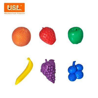 【愛玩耍玩具屋】USL遊思樂 軟質藍莓水果模型組(6形,6色,108pcs) / 袋