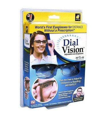 【黑科技生活館】dial vision可調焦視鏡眼鏡/ 變焦花鏡放大鏡通用調節眼鏡-AA