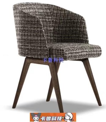 【熱賣精選】家具北歐輕奢棉麻布藝餐椅樣板間扶手椅售樓處洽談椅現代休閑沙發椅子