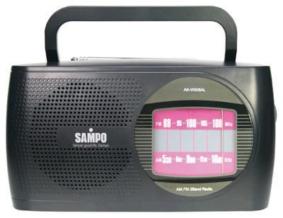 【山山小鋪】SAMPO聲寶(AM/FM)手提式收音機 AK-W906AL