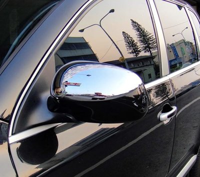 圓夢工廠 Porsche Cayenne 955 2003~2006 改裝 鍍鉻銀 後視鏡蓋 後照鏡蓋 防撞飾蓋貼