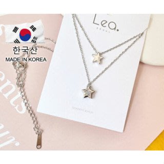 韓國空運Lea現貨之雙子星鑽項鍊