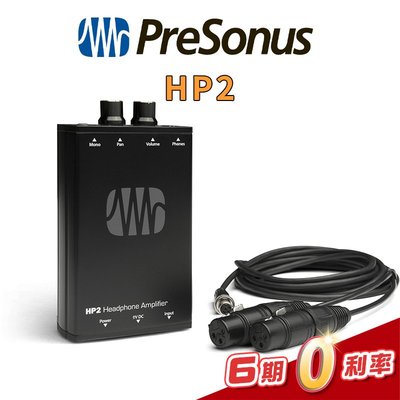 【金聲樂器】PreSonus HP2 耳機擴大器 攜帶型 公司貨