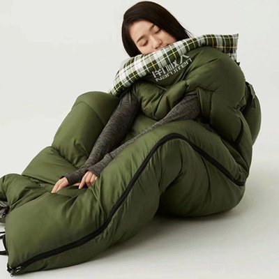 熱賣 南極人棉睡袋大人男戶外露營冬季單人室內旅行保暖成人加厚防寒~