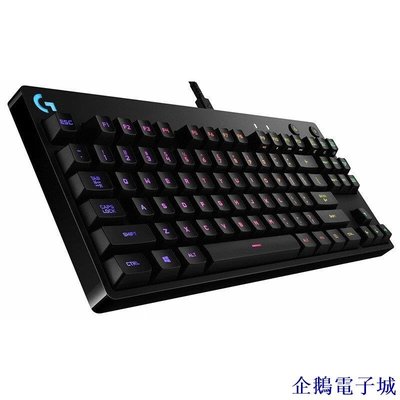 溜溜雜貨檔羅技（G） G PRO 機械遊戲鍵盤 RGB背光緊湊式機械鍵盤 電競吃雞鍵盤 87鍵機械鍵盤 YXCM