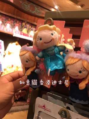香港迪士尼 HK 冰雪奇緣娃娃髮束組 艾莎 安娜 如意貓