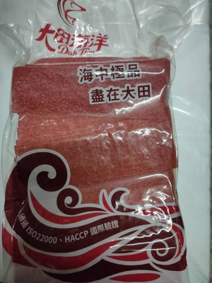 古早味 大田系列 -鱈魚紅片 魚片 1800公克