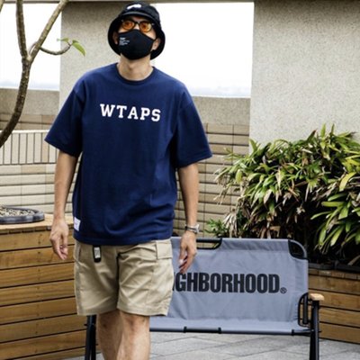 【】日系cityboy WTAPS COLLEGE 余文樂同款經典情侶圓領短袖T恤 21ss 可開發票