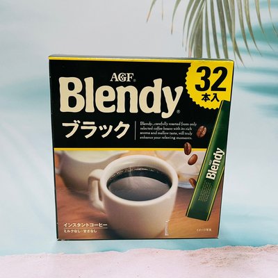 日本 AGF Blendy 經典無糖黑咖啡 即溶咖啡 (32本入)