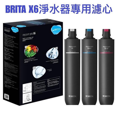 德國BRITA mypure pro X6濾心【 買2組更超值】 超微濾軟水硬化替換濾心