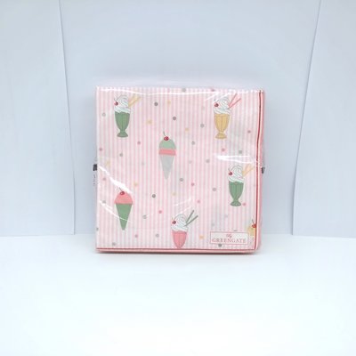 丹麥品牌 GREENGATE 2020春夏 Isa pale pink 餐巾紙S 25X25cm 20pcs 蝶谷巴特