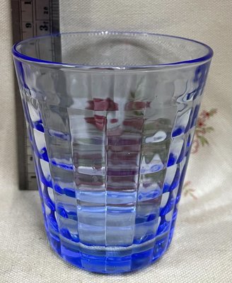 龍廬-自藏出清~玻璃製品-Duralex法國強化玻璃杯220ml-海水藍/FRANCE法國製入/只有一只
