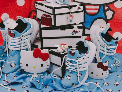 Nike Air Presto x Hello Kitty 藍白 凱蒂貓 魚骨 慢跑鞋 DV3770-400