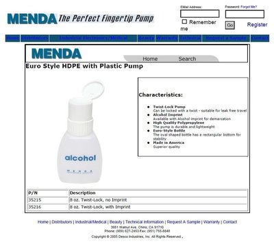 美國進口 AB1進口酒精瓶 Menda 35216 清潔儲液瓶 光纖酒精 光纖清潔 電子大廠專用防外洩 防勿壓 防汙