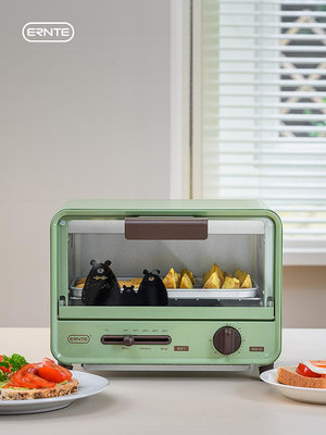 德國ERNTE電烤箱迷你單層家用小型2022新款多功能台式家庭宿舍-泡芙吃奶油
