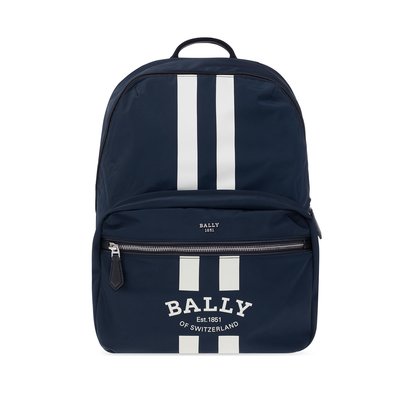 [全新真品代購-S/S22 SALE!] BALLY LOGO圖案 深藍色 後背包