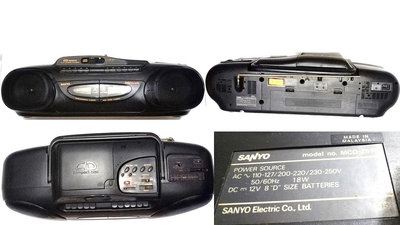 三洋SANYO手提音響MCD-Z51K 僅剩收音機正常