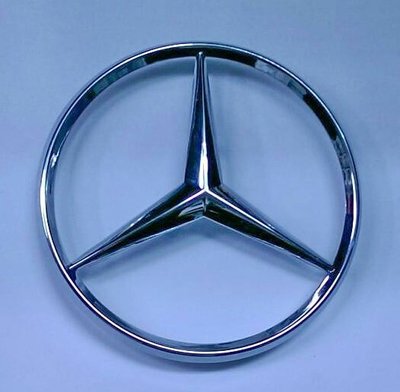 現貨熱銷-易車汽配 賓士 Benz 鍍鉻星標 logo mark 同原廠款式 直徑10cm A2027580058