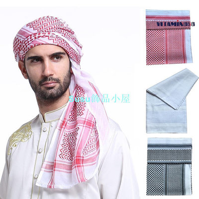 穆斯林阿拉伯迪拜沙特男士頭巾　　滿299發貨!!!