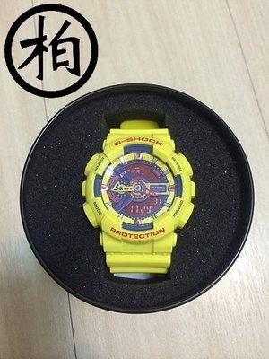 【柏】台灣公司貨 CASIO G-SHOCK GA-110A-9DR HYPER COLORS 炫彩系列 黃色 樂高 積木錶