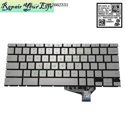 電腦零件適用于HP pro c640 chromebook 筆記本鍵盤US筆電配件