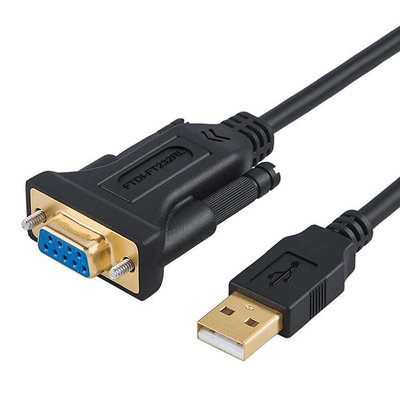 CableCreation 1~3m 工業級 USB轉RS232/DB9母串口線 鍍金接頭 多重遮蔽 CD0487