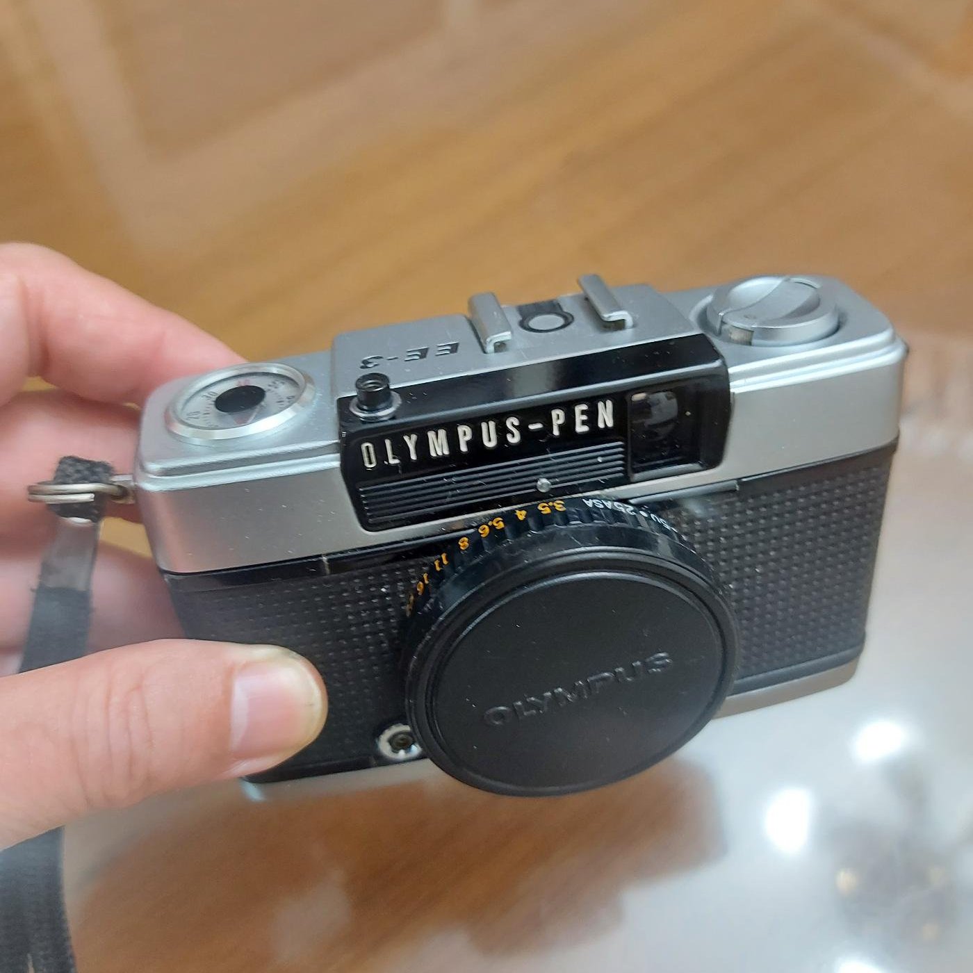 售】漂亮OLYMPUS-PEN EE-3 半格免電池機械相機,D.Zuiko 28mmf3.5.免調