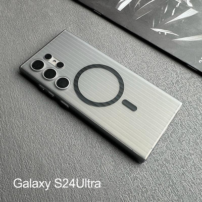 三星手機殼 適用三星S23U行李箱磁吸手機殼Galaxy S24Ultra-一家雜貨