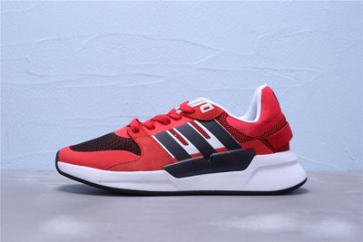 Adidas Swift NEO Run 90S 黑白紅 麂皮 透氣 休閒運動慢跑鞋 男鞋 EF0585