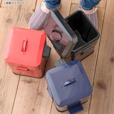 ˙ＴＯＭＡＴＯ生活雜鋪˙日本進口雜貨人氣美式單色方型掀蓋垃圾桶(預購)