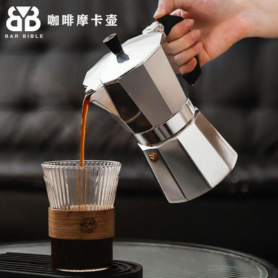 爆款咖啡壺加厚鋁制八角壺手沖咖啡摩卡壺冷萃取壺煮咖啡器具