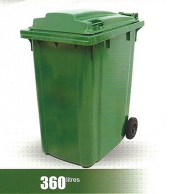 大型垃圾桶 (廢棄物容器) 120L.240L.360L.660L.1100L新品特惠價!另有新款腳踏式掀蓋