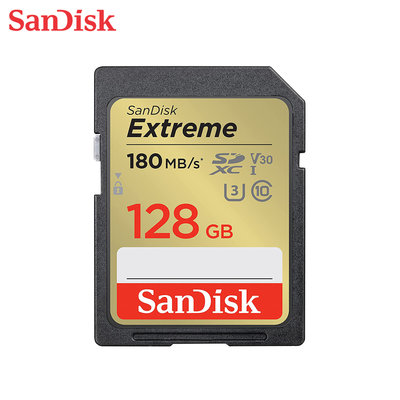 Sandisk Extreme SDXC 128G C10 U3 V30 單眼相機適用 (SD-SDXVA-128G)