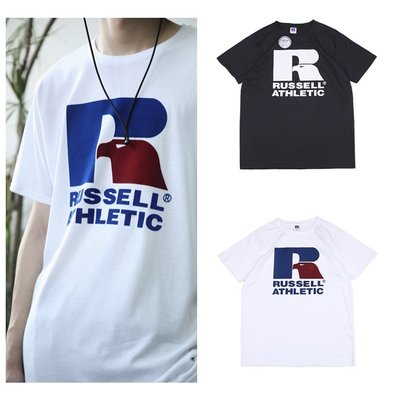 Cover Taiwan 官方直營 Russell Athletic 嘻哈 老鷹 復古 短袖 短T 黑色 白色 (預購)
