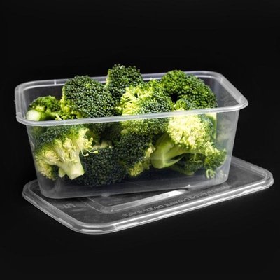 一次性打包盒透明長方形黑色快餐外賣米飯水果便當飯盒帶蓋特艾超夯 精品