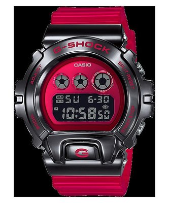 CASIO手錶公司貨附保證卡G-SHOCK 錶圈為全金屬材質GM-6900B-4