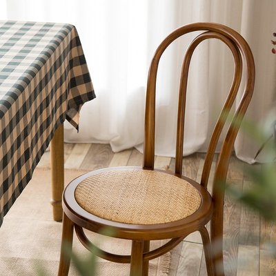 宿麓thonet椅法式復古索耐特椅子北歐藤編設計師家用實木中古餐椅西洋紅促銷