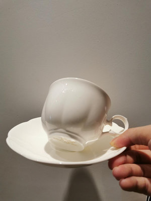 #咖啡杯 日本回流則武noritake骨瓷純白咖啡杯