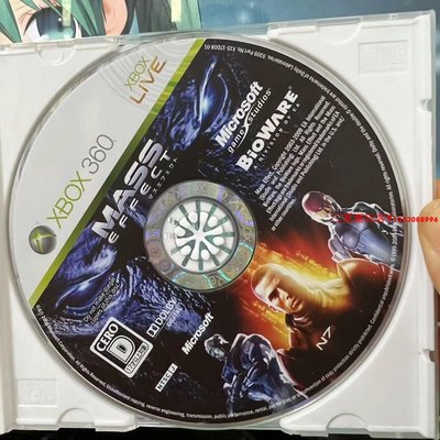 原裝XBOX360游戲光盤光碟 MASS 質量效應 亞洲機玩 日文『三夏潮玩客』
