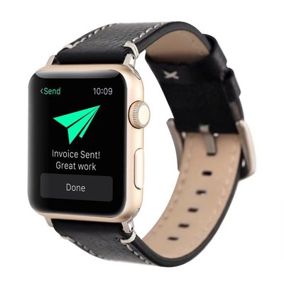 蘋果手錶真皮錶帶apple watch 5/6/SE運動錶帶 蘋果手錶商務真皮時尚錶帶 一代二代三代四代通用錶帶
