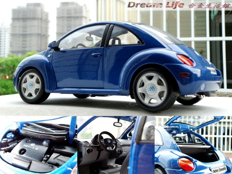 【Maisto 全新精品】1/18 Volkswagen New Beetle 福斯經典金龜車