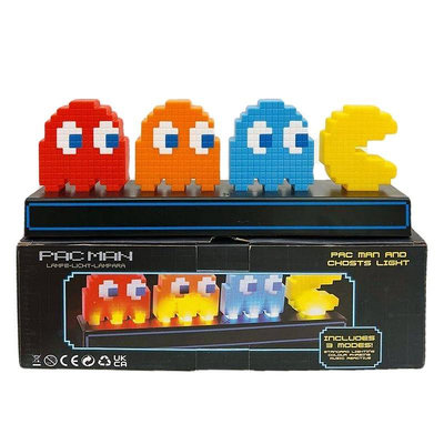 [現貨]小精靈裝飾燈 聲控節奏Pac-Man吃豆人 懷舊8bit復古小夜燈 趣味創意生日交換禮物
