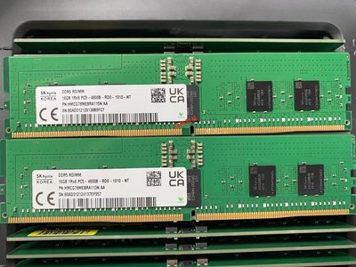 SK 海力士16G 1RX8 PC5-4800B 16G DDR5 4800 ECC REG伺服器記憶體