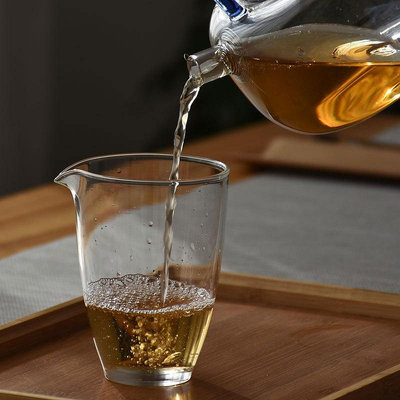 加厚耐熱玻璃公道杯手工大號分茶杯子透明公杯茶海日式分茶器茶具