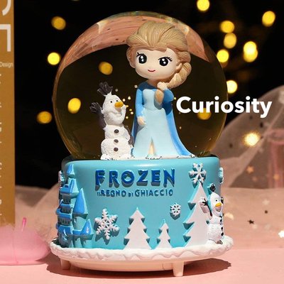 【Curiosity】Disney迪士尼冰雪奇緣創意夢幻七彩雪花球音樂盒 兒童節禮物 生日禮物$1500↘$999